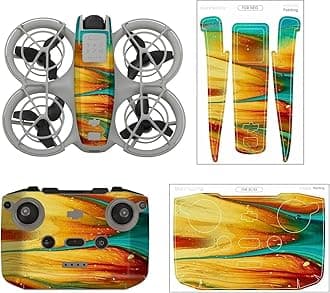 Neo Skin Stickers Set for DJI Neo Drone and Remote, Waterproof Drone Skin PVC Sticker Decal, Anti-Scratch Protective Film for DJI Neo Accessories (3)