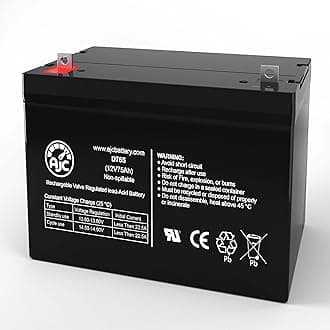 AJC Battery Compatible with Exide XXHD-M-24 12V 75Ah Sealed Lead Acid Battery