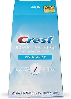 3D Teeth Whitening Vivid Whitestrips Kit - 12-Count