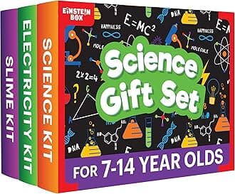 - EINSTEIN BOX Science Gift Set 3-in-1 of Slime Kit + Science Kit + Electricity Kit | Gifts for Kids Ages 8,9,10,11,12,13,14 Years | Educational Toys for Boys & Girls| Gift Ideas for Boys & Girls|
