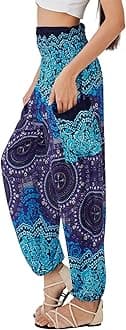 Boho Pants for Women - Hippie Harem Pants Women - Womens Yoga Pants – Comfy Bohemian Flowy Hippie Clothes