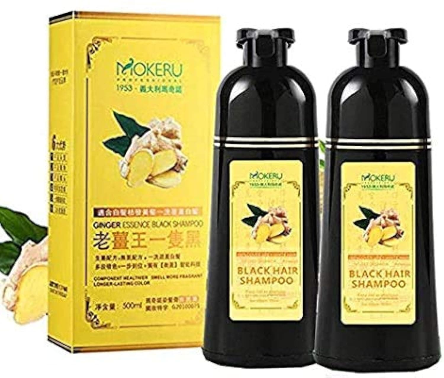 Hair Shampoo (2 Pieces, Black)