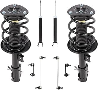 8PC Front Strut Spring with Stabilizer Sway Bar Links Kit, Compatible with NISSAN ALTIMA 2007-2013 2013: 2.5L, Coupe, Replace 4349075 172393 172392 K750095 K750094 K750256 K750255