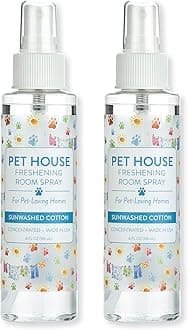 One Fur All Concentrated Room Spray 4 OZ Dog and Cat Friendly Air Freshener for Pet Odor, Sunwashed Cotton, Pack of 2