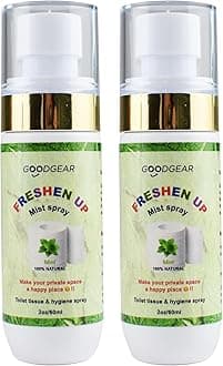 Goodgear personal and intimate hygiene spray| toilet paper spray| eco friendly flushable wipe(Mint)