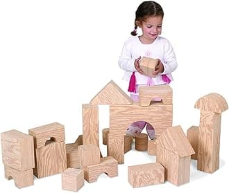 Edushape Big Wood-Like Blocks, 32 Piece