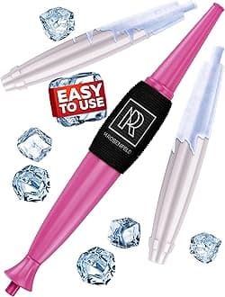 Premium Ice Pipe Hookah Hose - Pink Ice Hookah Set - 2 Reinforced Cooling Packs & Soft Grip - Hose Hookah Mouth Tips - Hooka Mouthpiece Accessory Set Cooling pad