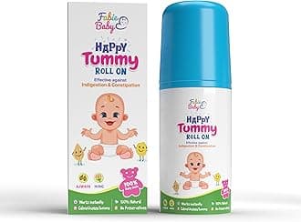 FABIE BABY Happy Tummy Roll On - 40ml Pack, Hing & Pudina for Baby Colic Relief