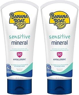 100% Mineral, Reef Friendly, Broad Spectrum Sensitive Skin Sunscreen Lotion, SPF 50, 6oz. (Pack of 1)