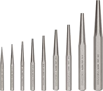 TEKTON Solid Punch Set, 9-Piece (1/6-3/8 in.) | PNC94001 | Made in USA