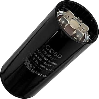 BlueStars378-454 uf/MFD 110-125 VAC Volt Round Motor Start Capacitor Capacitor Replacement Part - Exact Fit for Single-Phase Electric Motors and Gear Motor Application