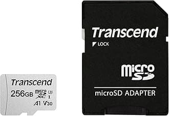 Transcend USD300 256GB microSDXC Micro SD Card A1 V30 UHS-I U3 C10, Up to 100MB/s, 4K UHD Video Memory Card w/Adapter for Steam Deck, ROG Ally, MSI Claw, GoPro, DJI, Insta360, Action Camera