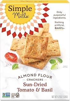 Simple Mills, Almond Flour Crackers, Sun-Dried Tomato & Basil, 4.25 oz (120 g)