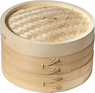 Joyce Chen Steamer, Bamboo, Tan