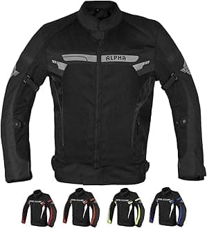 ALPHA CYCLE GEARBREATHABLE BIKERS RIDING PROTECTION MOTORCYCLE JACKET MESH CE ARMORED
