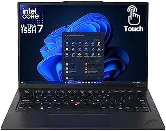 Lenovo Gen 12 ThinkPad X1 Carbon Laptop with Intel Ultra 7 155H Processor, 14" WUXGA 100% sRGB Touchscreen, 32GB DDR5 RAM, 1TB Gen4 Performance SSD, FHD+ IR+ RGB Camera, and Windows 11 Pro