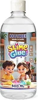 HOTKEI 500 ml Clear Slime Glue DIY Magic Jelly Putty Toy for Slime Making Maker kit Set Liquid Gel Games Birthday Gift Toys for Boys Girls Kids for Making Slimes at Home 3 to 10 Years