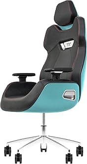 Thermaltake ARGENT E700 Real Leather Gaming Chair (Turquoise) Design by Studio F. A. Porsche, GGC-ARG-BTLFDL-01