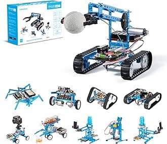 mBot Ultimate 10-in-1 Robot Toys Kit, Programmable Compatible with Arduino C & Raspberry Pi, Remote Control Creative Robot Building Kit, STEM Educational Robot for Kid Teen Adult