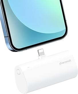 charmast Small Portable Charger for iPhone, Ultra-Compact 20W PD Fast Charging Power Bank 5000mAh, Mini Battery Pack for iPhone 14/14 Pro Max/13/13 Pro Max/12/12 Pro Max/11/XR/X/8/7/6 etc
