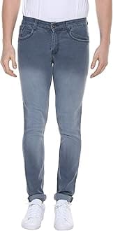 Urbano FashionMen's Slim Fit Mid Rise Denim Jeans Stretchable
