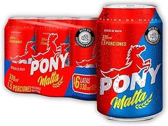 DECA EXPERTS - PONY Malta Bebida sin Alcohol - Malt Beverage Non-Alcoholic Drink 330ml - 11.61 Fl Oz - Imported from Colombia