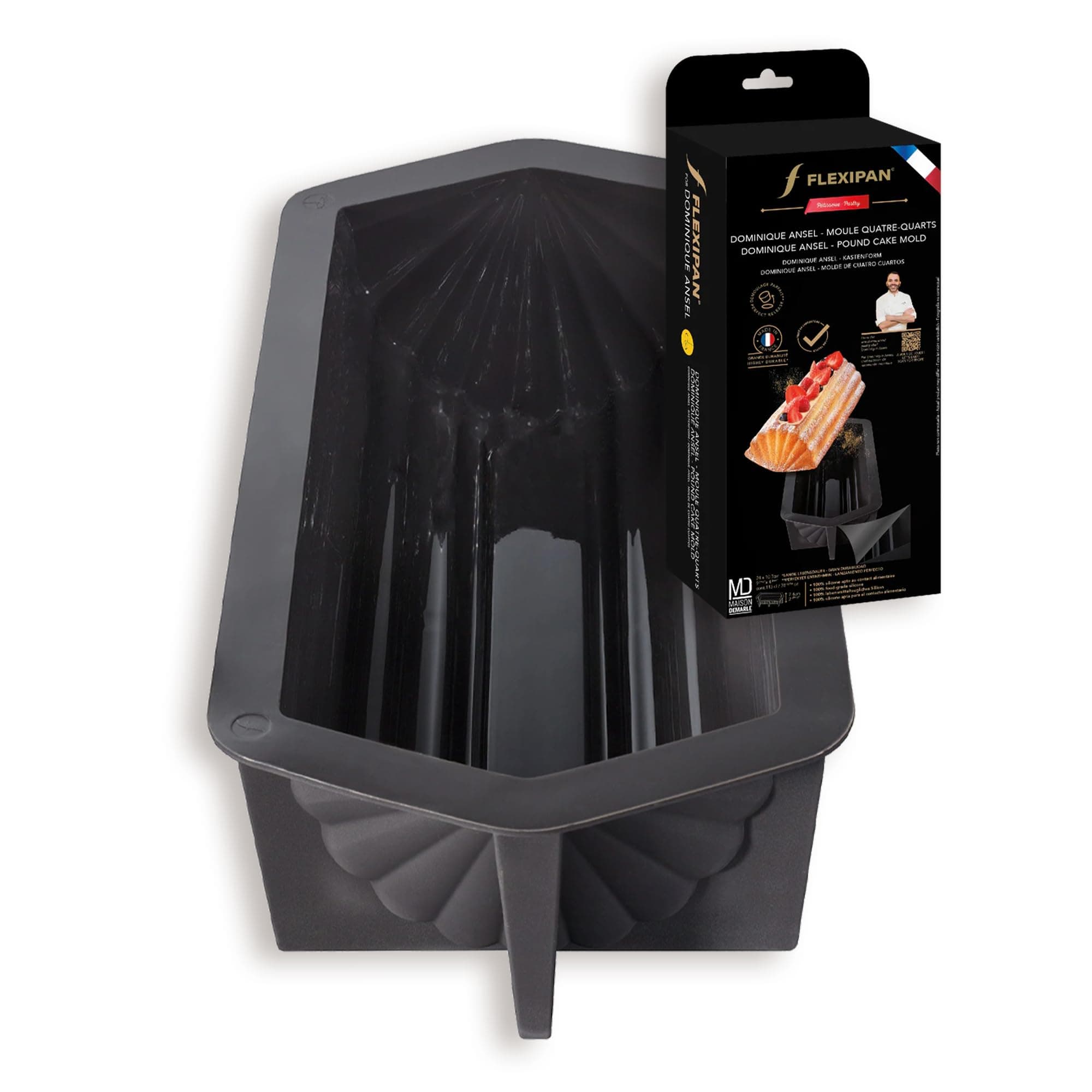 #1 Original Non-Stick Pound Cake Baking Mold - Made in France - Designed with Award-Winning Chef Dominique Ansel - Certified Food Safe Technology (Professional-Grade Quality)