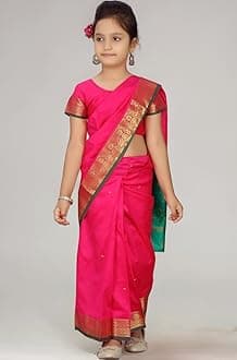 Aarika Girls YELLOW Colour Saari