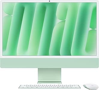 iMac All-in-One Desktop Computer with M4 chip with 10-core CPU and 10-core GPU: Built for Apple Intelligence, 24-inch Retina Display, 24GB Unified Memory, 512GB SSD storage; Green
