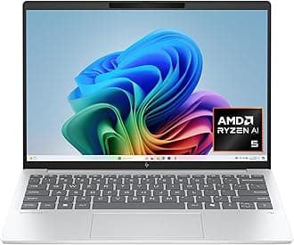 HP OmniBook 7 Aero 13.3" Next Generation AIPC, 2K Display, AMD Ryzen AI 5 340, 16GB RAM, 512GB SSD, AMD Radeon 840M Graphics, Windows 11 Home, Copilot+ PC, with 50 TOPS NPU, Glacier Silver, 13-bg1000nr