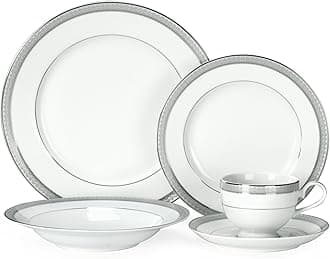 Mikasa Platinum Crown 40-Piece Dinnerware Set, Service for 8