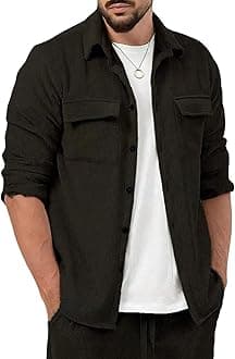 LYMIO Men's Rib-shirt-01 Casual