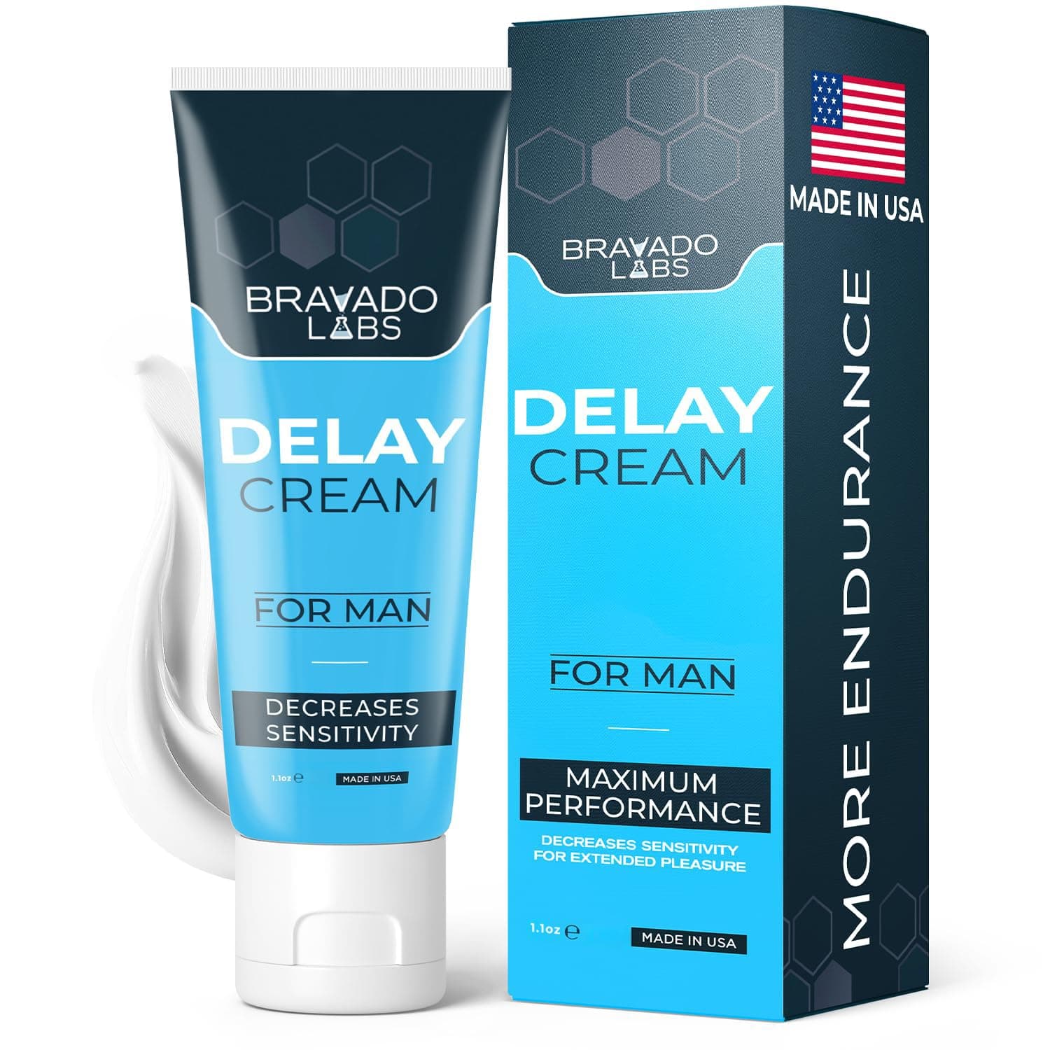 Endurance Cream for Men – Sensitivity Control Formula – Fast-Absorbing, Non-Greasy, Gentle Support for Confidence – Made in USA
