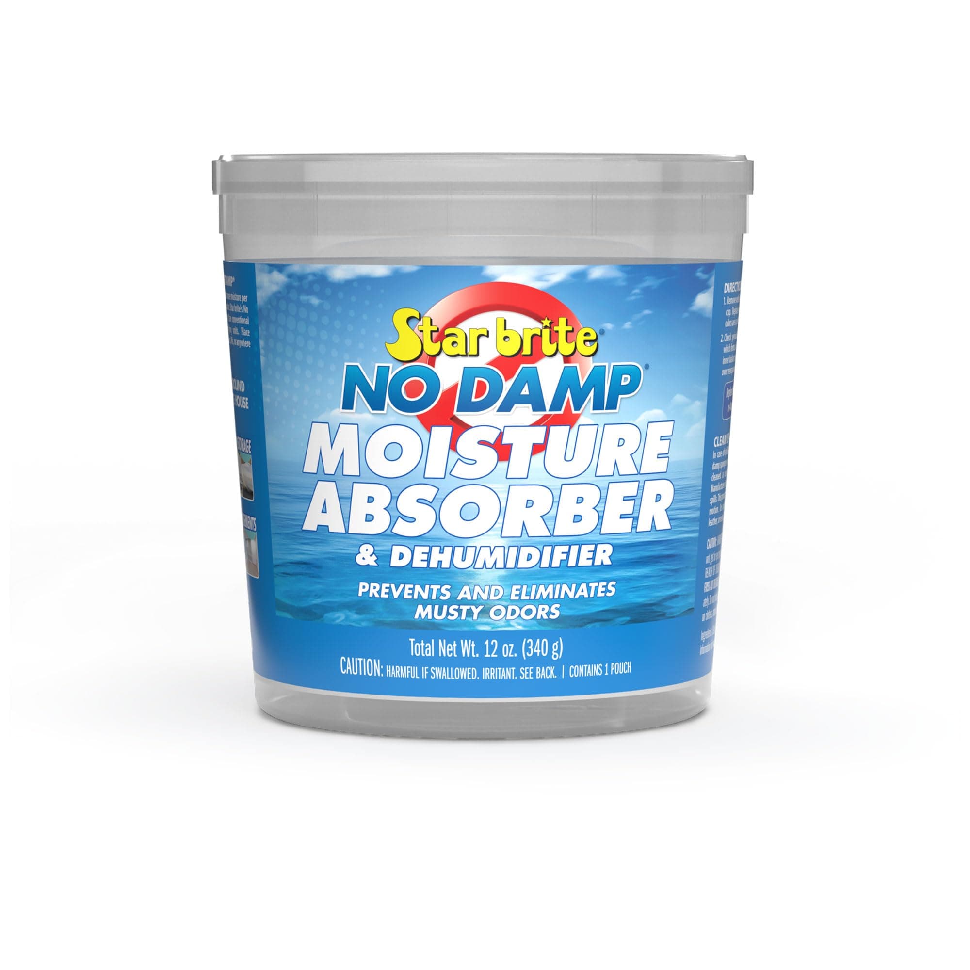 STAR BRITE No Damp Moisture Absorber & Dehumidifier - Simple, Portable, Humidity Control for Boats, RVs, Seasonal Homes & More - Prevent Musty Odor & Moisture Damage