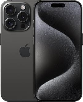 Apple iPhone 15 Pro, 128GB, Black Titanium - T-Mobile (Renewed Premium)