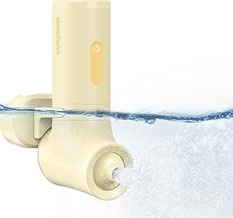 MOMFANN Bath Jet Spa, Cordless Portable Bathtub Accessories with 3-Level Adjustable Speed, Bubble Maker/Bath Jet Mode, Bathtub Jets for Home Spa, Relaxing (Yellow)