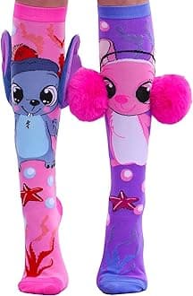 Crazy socks for kids Cute girl socks girls wacky Funky Stretch Mid to High Novelty Socks