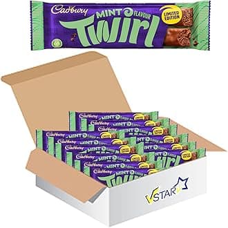 VSTAR All Chocolate Bars Collection (Twirl Mint Flavour Limited Edition 43g, Half Box)