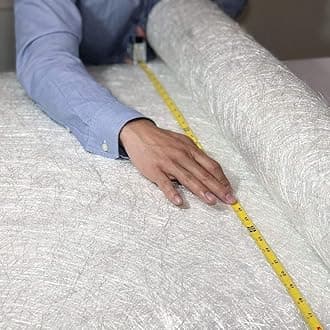 Fiberglass Chopped Strand Mat Cloth 50" x 360" | 50 Inch Wide 10 Yard Long | 1 oz | CSM GRP | Molding Roofing Boat Marine Repair with E-Glass Fiber Roll | Resin Compatible | Rolled Package