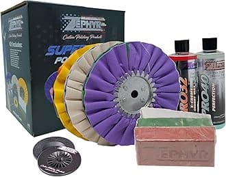Zephyr - Super Shine Beginner's Aluminum Polishing Kit - Metal Polishing Kit Made for Fuel Tanks, Aluminum Wheels, Peterbilt Steps, & More