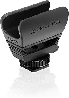 Sennheiser MZS 600 shockmount mic clip for MKE 600 camera microphone (for camera shoe mount)