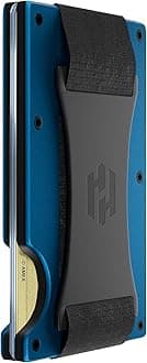 Wallet For Men - Reinvented Design Men's Wallet - Slim, Minimalistic & Seamless, Blocks RFID Scanners with a Cash Strap (Navy)