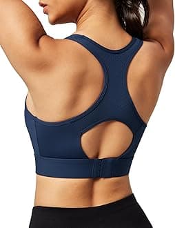 Ewedoos Sports Bras for Women High Support High Impact Sports Bras for Women Large Bust Push up Racerback Workout Running Bra