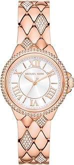 Camille Three-Hand Rose Gold-Tone Stainless Steel Women's Watch (Model: MK4810)
