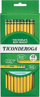 Ticonderoga Wood-Cased Graphite Pencils, 2 HB Soft pencils