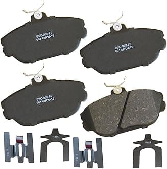 Bendix Premium SBC601 Ceramic Front Brake Pads for Ford Sable 2000-1994, Taurus 2002-1994, Windstar 1998-1995, Lincoln Continental 1994-1993, Mercury Sable 2001-1994