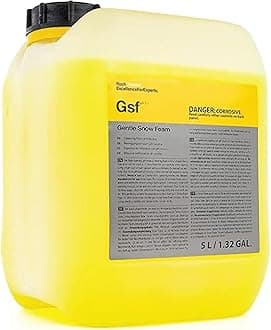 Koch-Chemie - Gentle Snow Foam - pH Neutral Pre-Cleaning - Works with Foam Cannons & Sprayers - Manual Wash Shampoo - Safe on Existing Wax & Sealed Surfaces - Unique Cherry Fragrance (5 Litres)