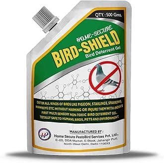 Bird-Shield Bird Repellent Gel | Non-Toxic, Eco-Friendly Anti Bird Repellent | Effective Long Lasting Bird Control Gel for Pigeons | Smell Free Transparent-500gm