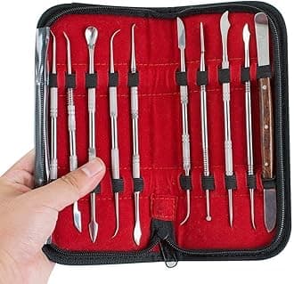 Wax Carving Tools，Wax Carving Tool Set Dental Lab Equipment Dental Stainless Steel Kit Pack of 10 Pieces One Set