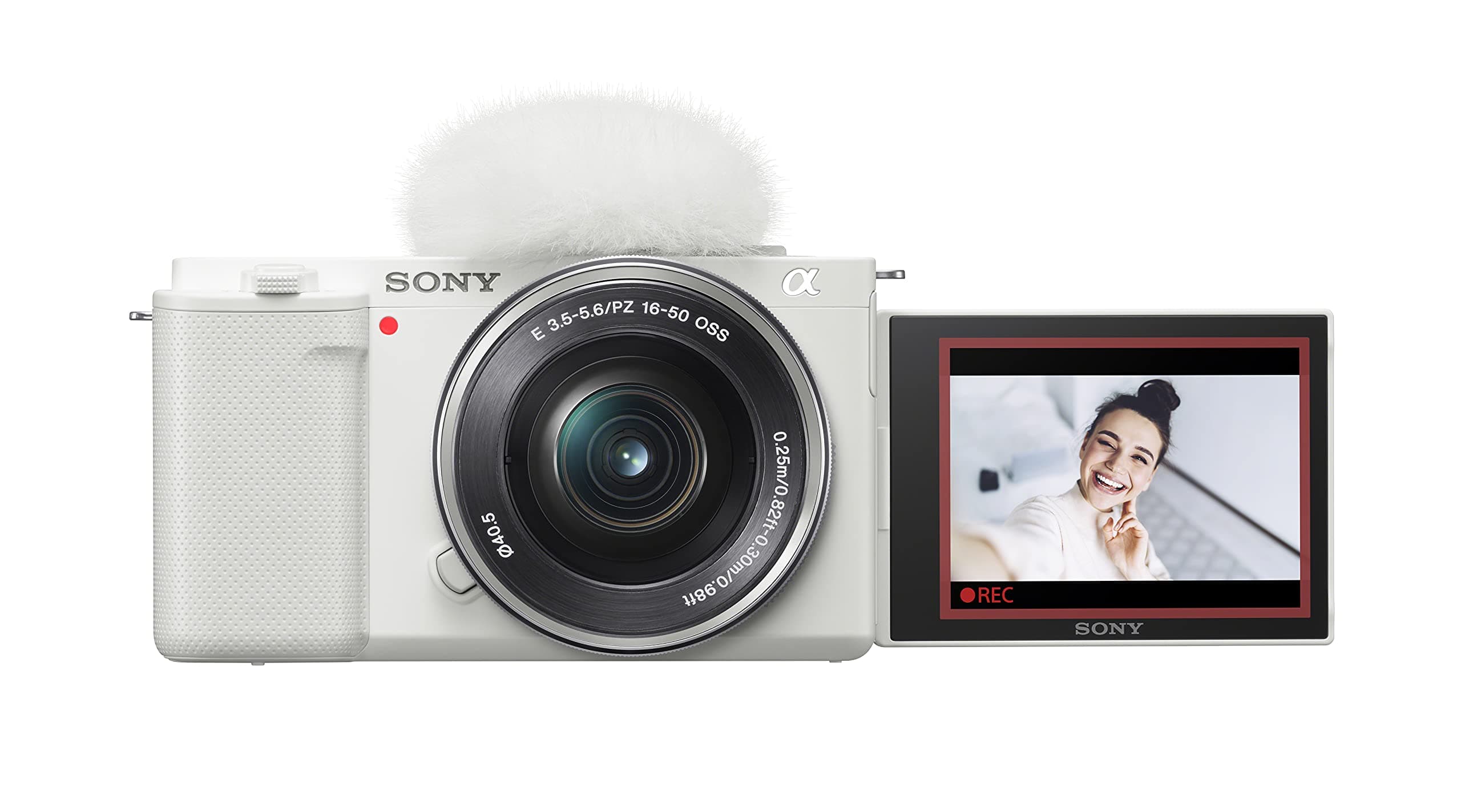 Alpha ZV-E10 - APS-C Interchangeable Lens Mirrorless Vlog Camera Kit - White